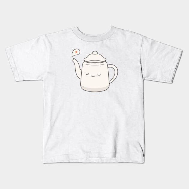 Teapot Kids T-Shirt by kimvervuurt